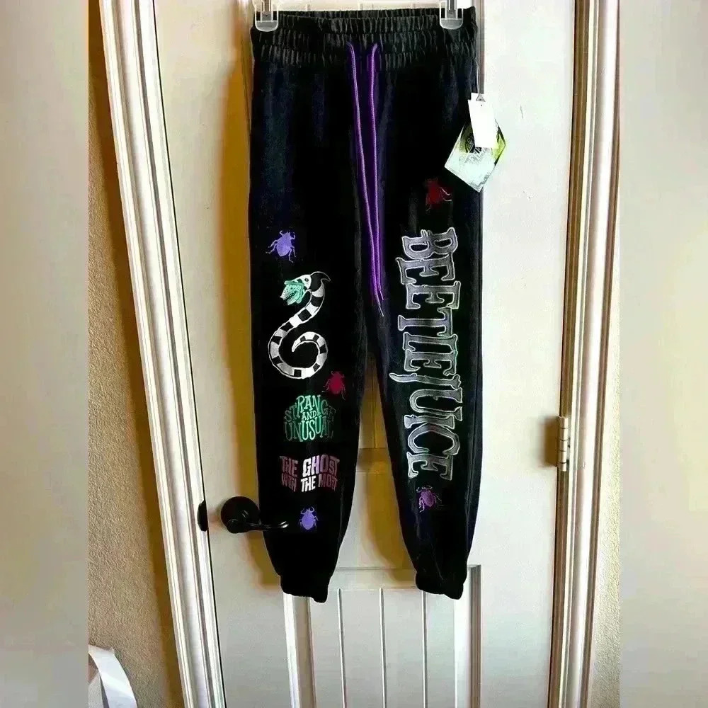 Beetlejuice NWT embroidered sweatpants